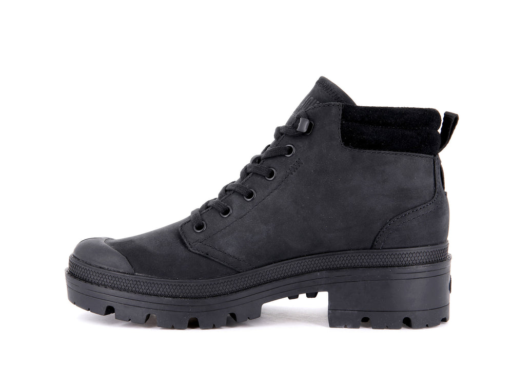 Botas Palladium PALLABASE LO CUFF Mujer Negras | Costa Rica-62957